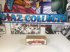 Wind Up Tin Plated Toy 2 Racing Sports Car Antique Classic Red BOX AND WORKS