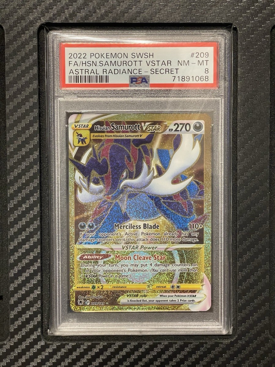 hisuian samurott vstar pokemon card Hisuian Samurott VSTAR #209 Pokemon Card (Astral Radiance)