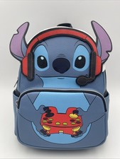 Disney Stitch Gamer Controller GameStop Loungefly Mini Backpack - NEW