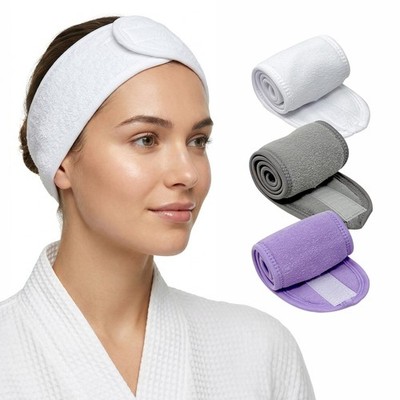 Women's Spa Facial Headbands Soft Terry Cloth Hair Wrap Makeup Skincare