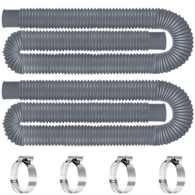 Replacement Pool Hoses 1.25 X 59 HeavyDuty Filter Pump Hose 2 Pack for Pool Sys