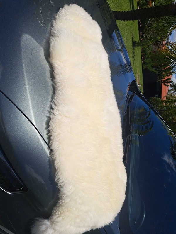 Sheepskin Rug 36x19 Genuine Fur