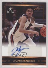 2021-22 Leaf Memories 1991 Base Auto Julian Strawther #GLR-JS1 Auto 0u66