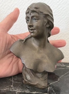 rare ancienne sculpture buste statue Jean GARNIER 1853-1930 art bronze - Photo 1/4