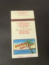 Matchbook Cover - Bombay Bar & Grill Ventura Santa Barbara California