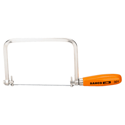 Bahco 301 Coping Saw With Wooden Beech Handle, 6-1/2'' Blade Length, 14 TPI