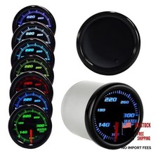 Tinted 7 Color Water Coolant Temperature Gauge kit 300 2-1/16" 52mm Includes