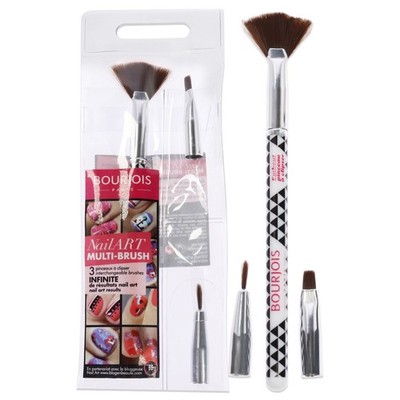 3 Pack Multi-Brush Nail Art Set by Bourjois for Women - 3 Pc Kit Set