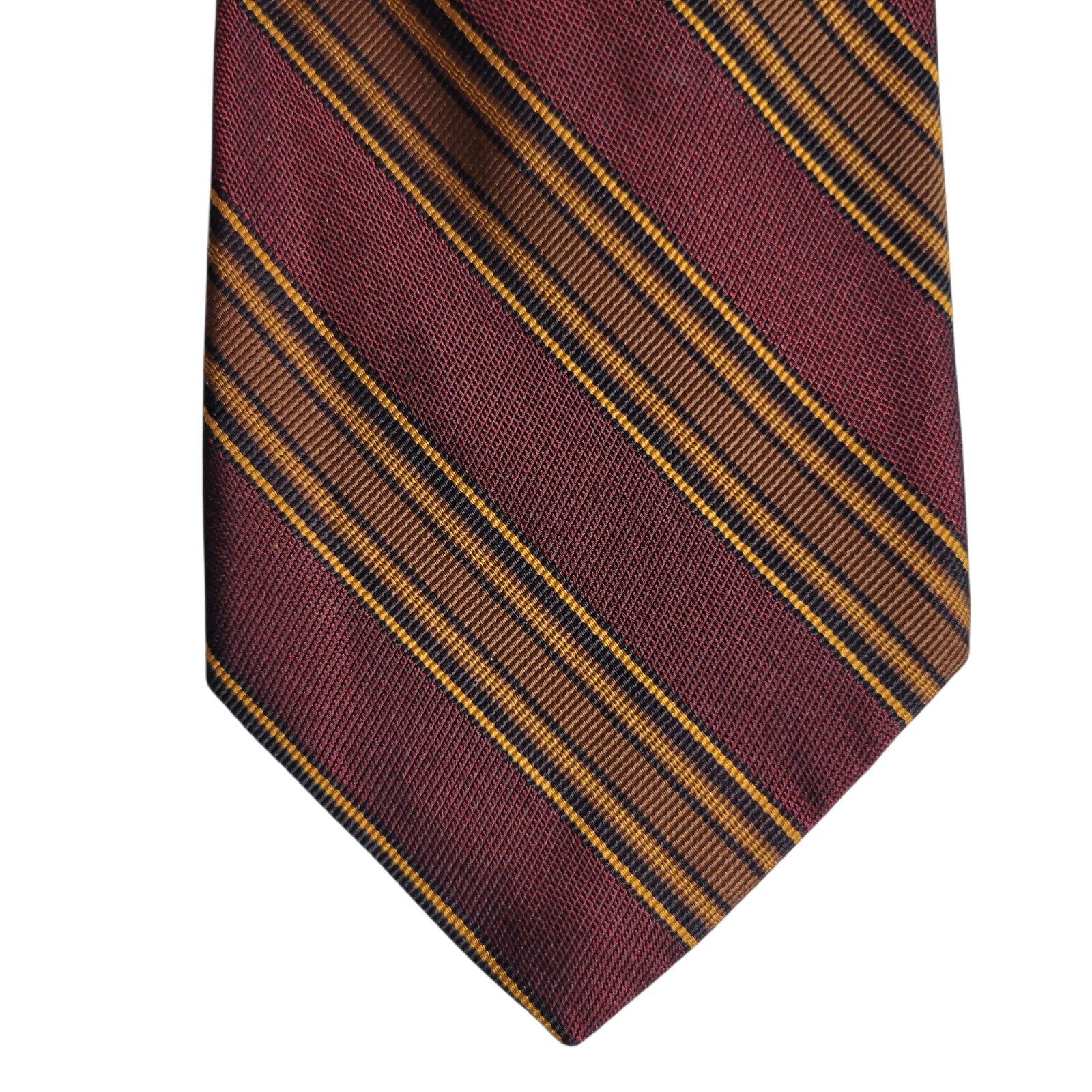 Robert Talbott Stackpole Moore Tryon Maroon/Gold … - image 4