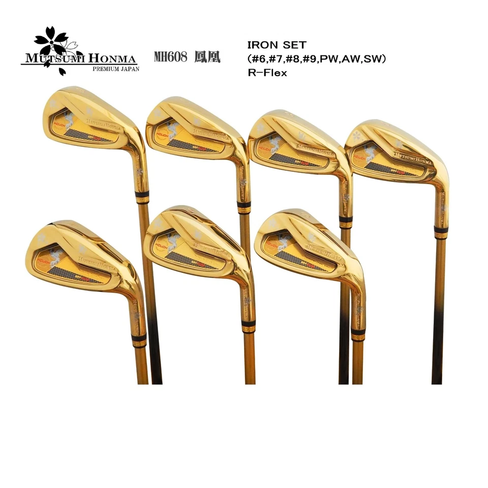 HONMA Mutsumi Honma HOUOU Golfschläger-Set #6-9 PW AW SW, R-Flex - Bild 1 von 4