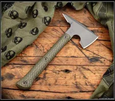 RMJ Tactical Tomahawk Jenny Wren Spike Tungsten Body Dirty Olive G10