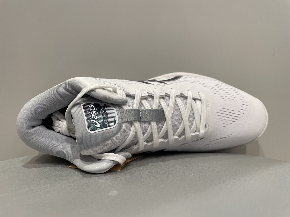 Asics GELHOOP V14 Regular D Width White Green Men Basketball Shoes