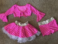 Weissman Designs for Dance SC Hot Pink Polka-dot 3 pc performance costume