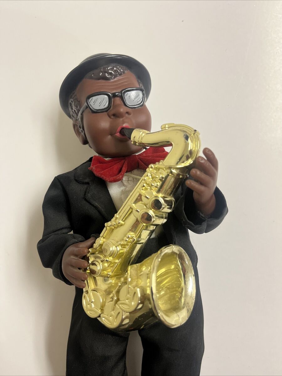 The Jazzman'- 16” Animated Swinging Saxophone Musical Figure The Jazzman'- 16” Animated Swinging Saxophone Musical Figure
