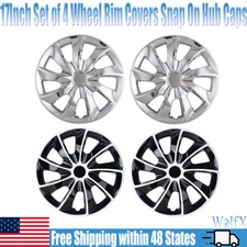 17Inch Set of 4 Wheel Rim Covers Snap On Hub Caps Fits R17 Tire & Rim Matte