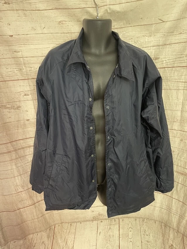 Jaqueta Harriton Masculina Quebra-Vento Snap Front Azul Tamanho G Grande - Imagem 2 de 4