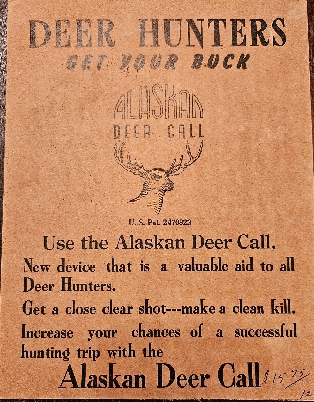 NIB Vintage Alaskan Deer Call