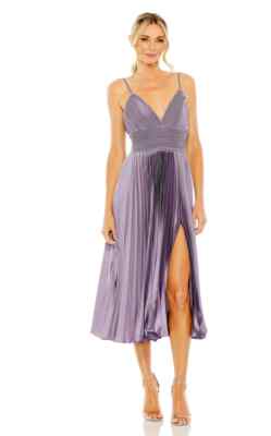 Ieena Mac Duggal Vintage Lilac Purple Pleated Satin Cocktail Dress Size 4 $398 | eBay Ieena Mac Duggal Vintage Lilac Purple Pleated Satin Cocktail Dress Size 4 $398 | eBay