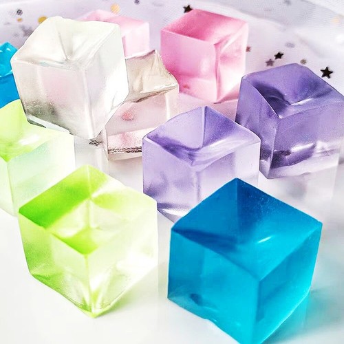 8 Sensory Jelly Cubes Stress Relief Fidget Toy ease Autism ADHD
