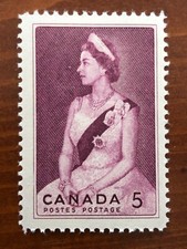 Canada 1964 Royal Visit Queen Elizabeth II  5 cent Scott # 433 Mint-NH Lot 64A20