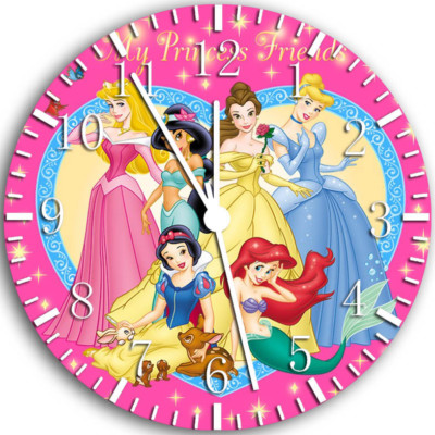 #ad #ad Disney Princess Frameless Borderless Wall Clock Nice For Gifts or Decor W70 $22.95