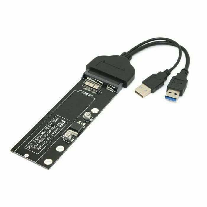 6+12 pin SSD to USB 3.0 to SATA 22Pin Hard Disk Cartridge Drive for SSD Cablecc - Image 3 of 4