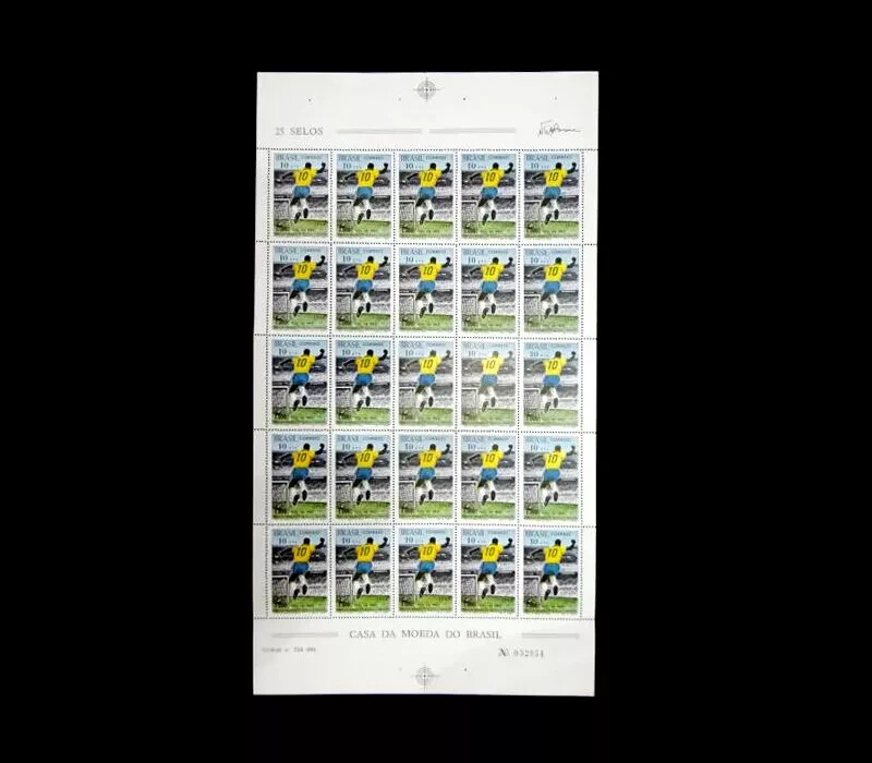 Pelé Brazil Soccer 1969 Edson Arantes - 1000 Gol
