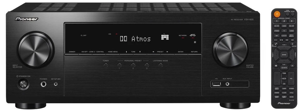 Pioneer VSX-935, 7.2 AV-Receiver, Dolby Atmos, Schwarz, Neu,OVP, Vom Fachhändler