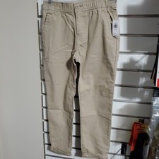 Boys khaki pants size 8 Medium Tapered Cuffed