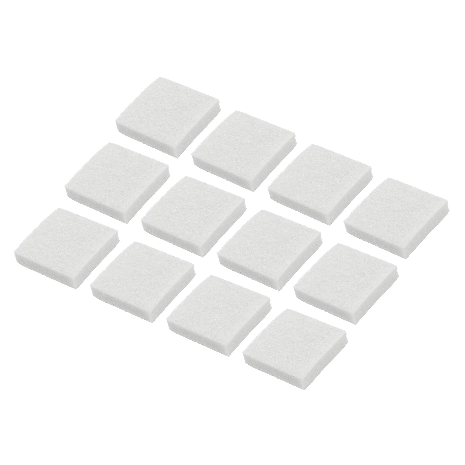 12pcs Square Felt Furniture Pads, 1x1 Inch for Furniture Hard Floor, Beige