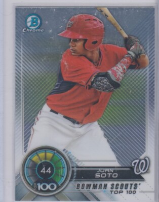 2018 Bowman Bowman Scouts Top 100 -R/C-Juan Soto #BTP-44 ROOKIE-NM