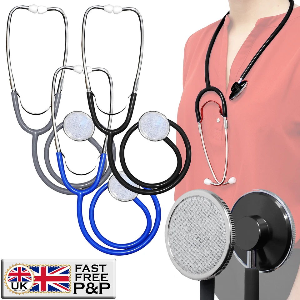 TENSO Single Head Aluminium Cardiology Lightweight Large Diaphragm Doctors Stethoscope