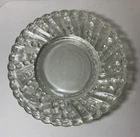 5 Vintage Anchor Hocking Burple Inspiration Clear Luncheon Plate 8"