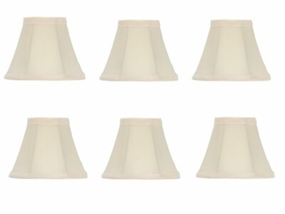 Set Of 6 Chandelier Lamp Shades Bell Shape 5 Inch Eggs Silk Set Of 6 Chandelier Lamp Shades Bell, Chandelier Lamp Shades Set Of 5