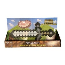 Minecraft Adventure Kit Iron Sword Raw Porkchop Foam Roleplay Toy Damaged Box