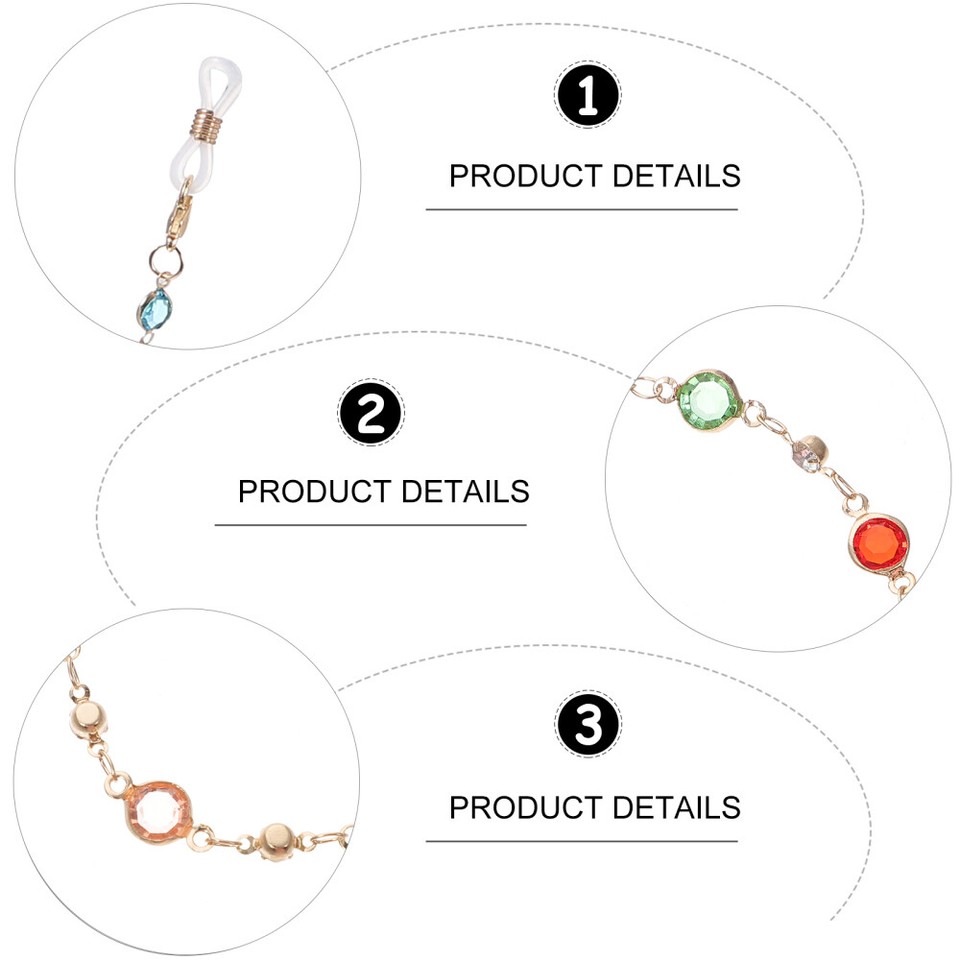 Eyewear Safety Cord Glasses Rope Chain Sunglasses Chain Reading Glasses