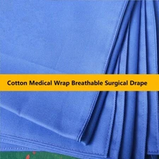 Cotton Medical Wrap Blue Breathable Surgical Instruments Cloth Surgical Drape