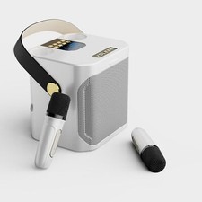 Portable Wireless Bluetooth Speakers with 2 Wireless Microphone Singing Machine