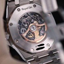 Audemars Piguet Royal Oak 41mm Openwork Skeleton Steel Double Balance 15407ST 16