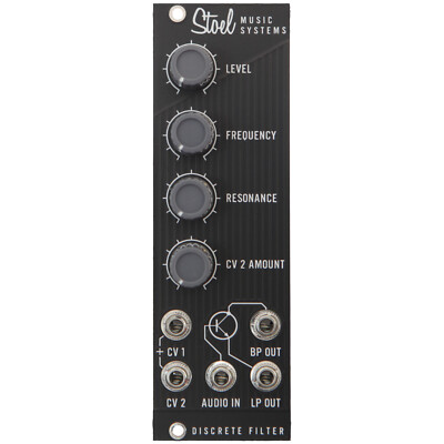 Voltage Controlled Discrete Filter in Dark Mode VCF Eurorack Stoel Music Systems
