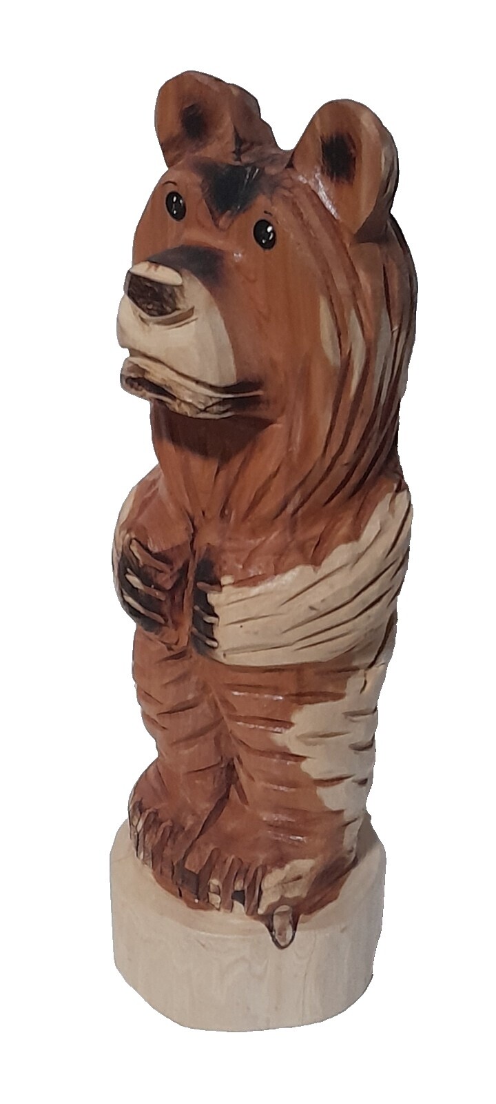 Carved Wood Bear | eBay