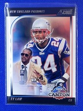 2024 Panini Score Football Insert Men Canton 19 Ty Law Patriots