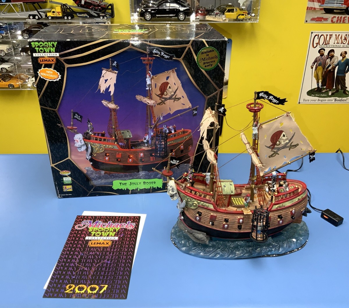 Lemax Halloween Village Spooky Town The Jolly Roger 75572 Pirate