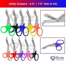 10 pièces ciseaux à bandage utilitaires infirmiers EMT Medical 5,5" / 7,5" ci...