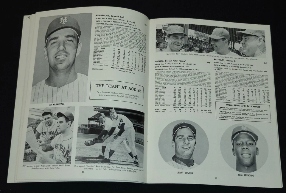 1967 - NEW YORK METS - MLB - OFFICIAL YEARBOOK - ORIGINAL - Image 4 of 4