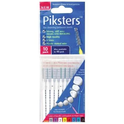 Piksters White Size 2 Interdental Brush - Pack of 10 Brushes