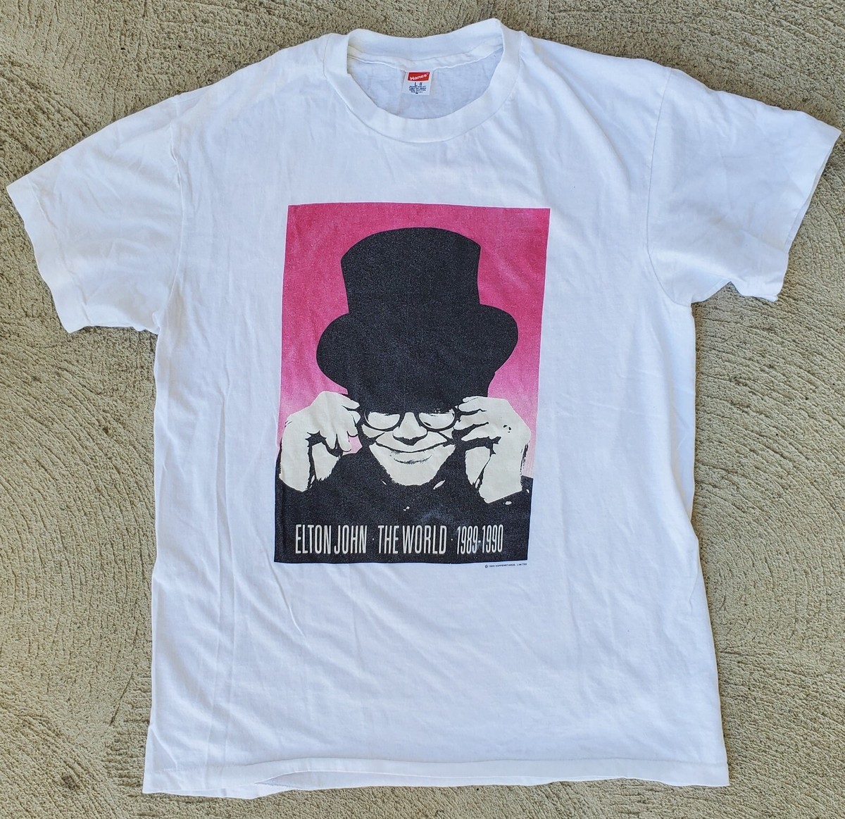 Vintage Elton John The World Tour 1989 1990 Concert Single Stitch 