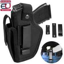 Universal Tactical Gun Holster with Mag Pouch Concealed Carry Pistol IWB OWB