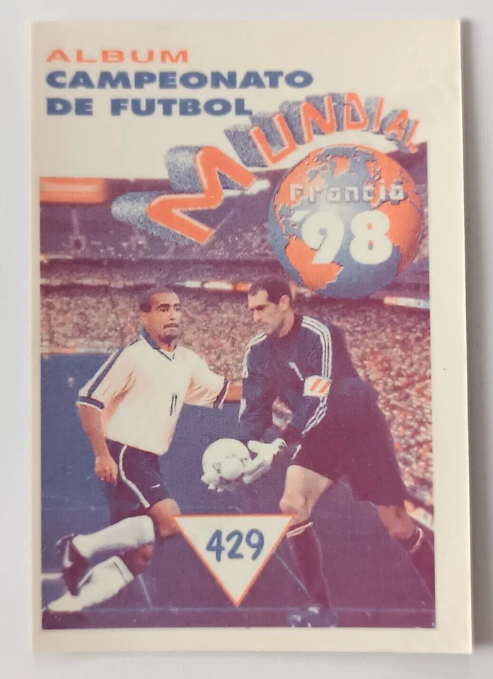 Pegatina hacha Navarrete Francia Copa Mundial FIFA 1998 #429B lámina José Luis Chilavert Foto 4 de 4