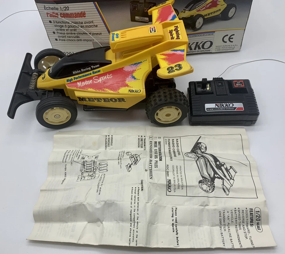Nikko Meteor Radio Control Scala 1/20 RC Systems Anni 80’ Vintage Radiocomandata - Immagine 3 di 4